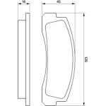 Bosch Bremsbelagsatz 0 986 466 601 Bosch Bremsbelagsatz 0 986 466 601