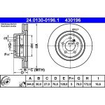 Bremsscheibe Land Rover P. Range Rover 3.0D/4.4 4X4 02-12 24.0130-0196.1 Bremsscheibe Land Rover P. Range Rover 3.0D/4.4 4X4 02-12 24.0130-0196.1