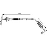 Bosch Handbremsseil 1987482554 Bosch Handbremsseil 1987482554