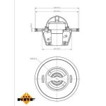 NRF Kühlmittelthermostat 725156