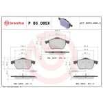 BREMBO Bremsklötze Xtra VA P 85 085X BREMBO Bremsklötze Xtra VA P 85 085X
