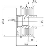 Generatorfreilauf 588013