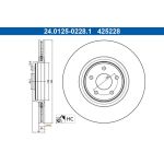 ATE Bremsscheibe 24.0125-0228