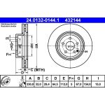 Bremsscheibe Db P. C219/W211/S211/X204 02-15 24.0132-0144.1 Bremsscheibe Db P. C219/W211/S211/X204 02-15 24.0132-0144.1