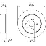 Bosch Bremsscheibe 0 986 479 336 Bosch Bremsscheibe 0 986 479 336