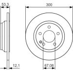 Bremsscheibe 0 986 479 D12 Bremsscheibe 0 986 479 D12
