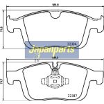 Japanparts Bremsbeläge PA-0335AF Japanparts Bremsbeläge PA-0335AF