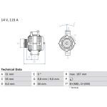 Bosch Lichtmaschine 0 986 043 660 Bosch Lichtmaschine 0 986 043 660