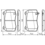 Bosch Bremsbelagsatz 0 986 494 310 Bosch Bremsbelagsatz 0 986 494 310