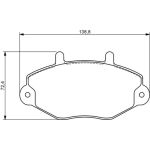 Bosch Bremsbelagsatz 0 986 494 287 Bosch Bremsbelagsatz 0 986 494 287