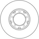 TRW Bremsscheibe Mercedes-Benz 207-507 77- DF1577 TRW Bremsscheibe Mercedes-Benz 207-507 77- DF1577
