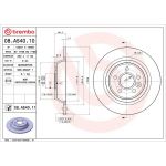 51 482 015 Bremsscheibe HA 08.A540.11 51 482 015 Bremsscheibe HA 08.A540.11