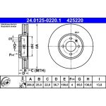 ATE Bremsscheibe 24.0125-0220.1