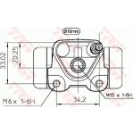 TRW Radbremszylinder BWD271 TRW Radbremszylinder BWD271