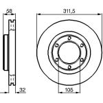 Bremsscheibe VA 0 986 478 580 Bremsscheibe VA 0 986 478 580