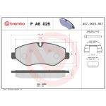BREMBO Bremsklötze VA P A6 026