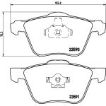 BREMBO Bremsklötze VA P 86 022 BREMBO Bremsklötze VA P 86 022