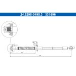 ATE Bremsschlauch 24.5298-0495.3 ATE Bremsschlauch 24.5298-0495.3