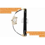 VAICO V10-8744 Fensterheber hinten links, elektrisch, ohne Motor VAICO V10-8744 Fensterheber hinten links, elektrisch, ohne Motor