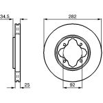 Bosch Bremsscheibe Vorderachse 0 986 478 634 Bosch Bremsscheibe Vorderachse 0 986 478 634