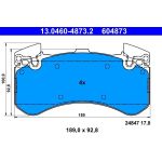 Bremsbelagsatz Audi S. A6/A7/A8 1.8-6.3 Quattro 10 13.0460-4873.2 Bremsbelagsatz Audi S. A6/A7/A8 1.8-6.3 Quattro 10 13.0460-4873.2