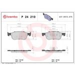 BREMBO Bremsklötze VA P 24 210 BREMBO Bremsklötze VA P 24 210