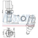 NISSENS Sensor, Kühlmitteltemperatur 207056 NISSENS Sensor, Kühlmitteltemperatur 207056