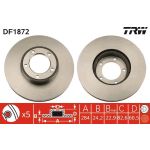 TRW Bremsscheibe DF1872 TRW Bremsscheibe DF1872