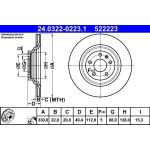 Bremsscheibe Audi T. A6 2.0-4.2 04-11 Power Disc 24.0322-0223.1 Bremsscheibe Audi T. A6 2.0-4.2 04-11 Power Disc 24.0322-0223.1