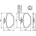 0 986 491 050 Bosch Bremsbelagsatz 0 986 491 050 0 986 491 050 Bosch Bremsbelagsatz 0 986 491 050