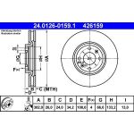 Bremsscheibe Peugeot P. 208/308/3008/5008 1,0-2,0 07 24.0126-0159.1 Bremsscheibe Peugeot P. 208/308/3008/5008 1,0-2,0 07 24.0126-0159.1