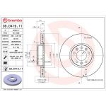 Bremsscheibe VA 09.D419.11 Bremsscheibe VA 09.D419.11