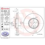 76 481 031 Bremsscheibe VA 09.B025.11 76 481 031 Bremsscheibe VA 09.B025.11