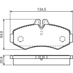 Bosch Bremsbelagsatz 0 986 494 451 Bosch Bremsbelagsatz 0 986 494 451