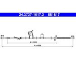 ATE Handbremsseil 24.3727-1617.2 ATE Handbremsseil 24.3727-1617.2
