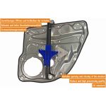 VAICO V10-9825 Fensterheber hinten links, ohne Motor, mit Trägerplatte, elektrisch VAICO V10-9825 Fensterheber hinten links, ohne Motor, mit Trägerplatte, elektrisch