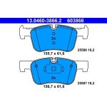 ATE Bremsbelagsatz BMW Vorderachse 1/3/4 1, 5-2, 0 10 13.0460-3866.2 ATE Bremsbelagsatz BMW Vorderachse 1/3/4 1, 5-2, 0 10 13.0460-3866.2
