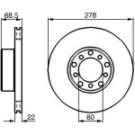 Bosch Bremsscheibe Vorderachse 0 986 478 061 Bosch Bremsscheibe Vorderachse 0 986 478 061