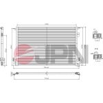 JPN Kondensator, Klimaanlage 60C9116-JPN JPN Kondensator, Klimaanlage 60C9116-JPN