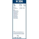 Bosch Wischerblatt H356 3397011655 Bosch Wischerblatt H356 3397011655