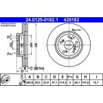 Bremsscheibe Honda P. Cr-V 2.0-2.4 01-06 24.0125-0182.1 Bremsscheibe Honda P. Cr-V 2.0-2.4 01-06 24.0125-0182.1