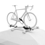 Thule ProRide 598001 Dachfahrradträger Aluminium/Schwarz für 1 Fahrrad bis 20 kg – abschließbar