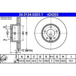 Bremsscheibe Bmw S. 1/3/X1 05 24.0124-0203.1 Bremsscheibe Bmw S. 1/3/X1 05 24.0124-0203.1