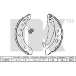 Bremsbacken Nissan Micra 93-98 2722543 Bremsbacken Nissan Micra 93-98 2722543