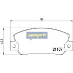Japanparts Bremsbeläge PP-0210AF Japanparts Bremsbeläge PP-0210AF