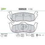 Valeo Bremsbelagsatz 598920 Valeo Bremsbelagsatz 598920
