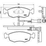 BREMBO Bremsbelagsatz, Scheibenbremse P 24 007 BREMBO Bremsbelagsatz, Scheibenbremse P 24 007