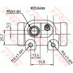 TRW Radbremszylinder BWF127 TRW Radbremszylinder BWF127