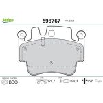 Valeo Bremsbelagsatz 598767 Valeo Bremsbelagsatz 598767