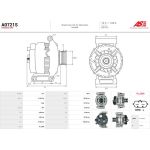 A0721S AS-PL Lichtmaschine (Generator) A0721S A0721S AS-PL Lichtmaschine (Generator) A0721S